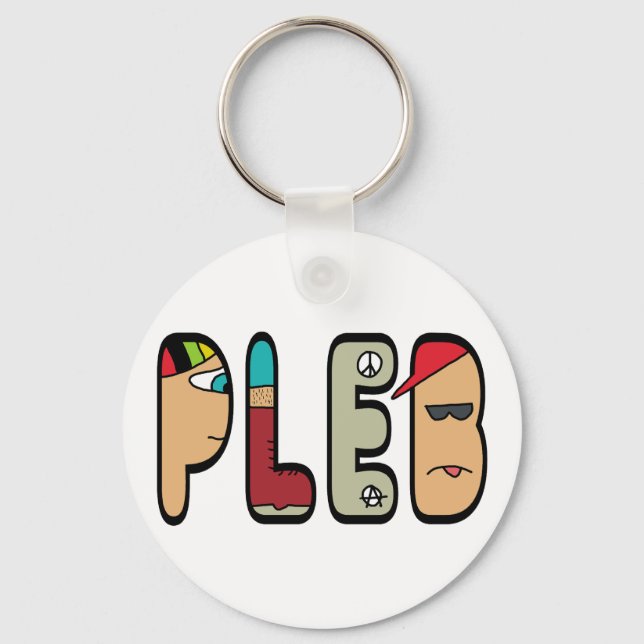 Pleb Schlüsselanhänger (Vorderseite)