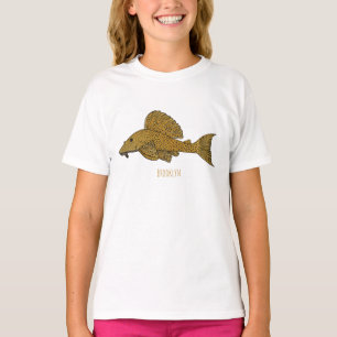 Pleco fish cartoon illustration  T-Shirt