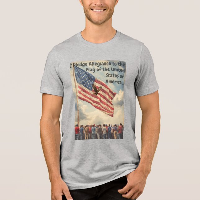 Pledge Allegiance Tri-Blend Shirt (Vorderseite)