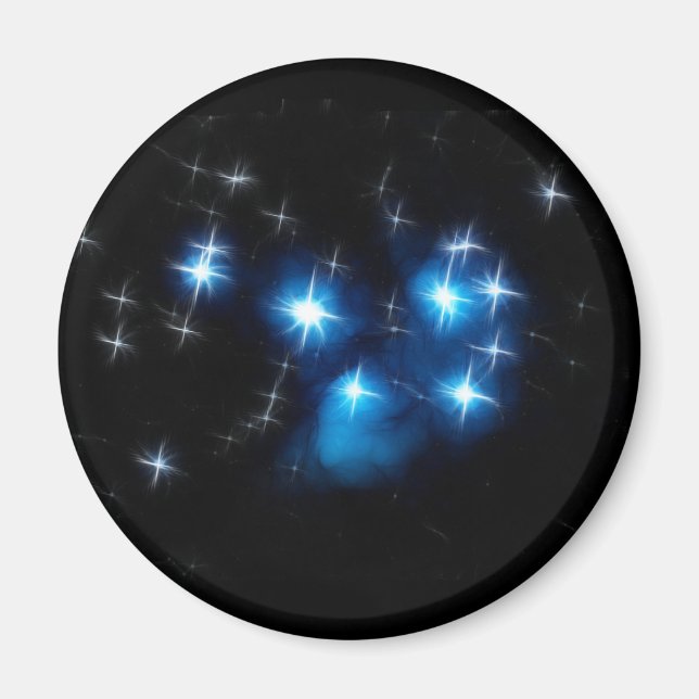 Pleiades Blue Star Cluster Magnet (Vorne)