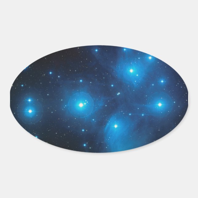 Pleiades Oval Sticker (Vorderseite)