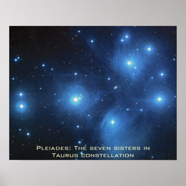 Pleiades Poster Landschaft 20" x 16" (Vorne)