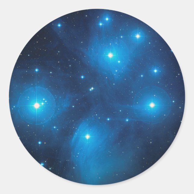 Pleiades Round Sticker (Vorderseite)