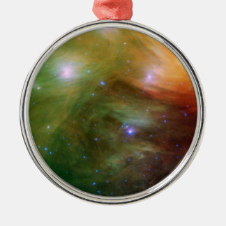 Pleiades Sterne im Infrarot SSC2007 07A Silbernes Ornament