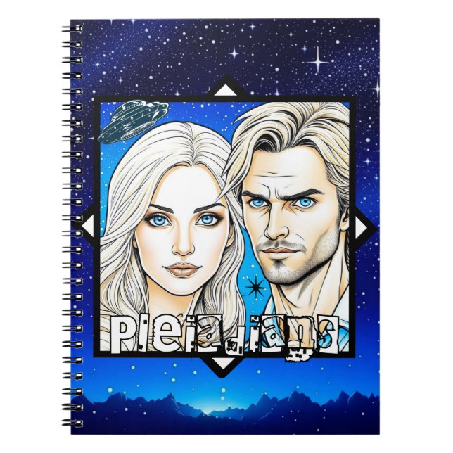 Pleiadian Extra Terrestrials und UFO Notizblock (Vorderseite)