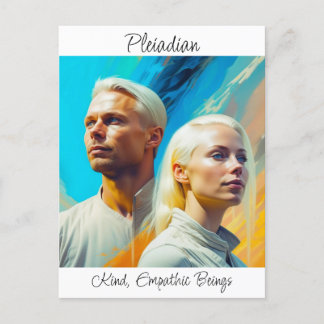 Pleiadians Extraterrestrische Alien Race Postkarte