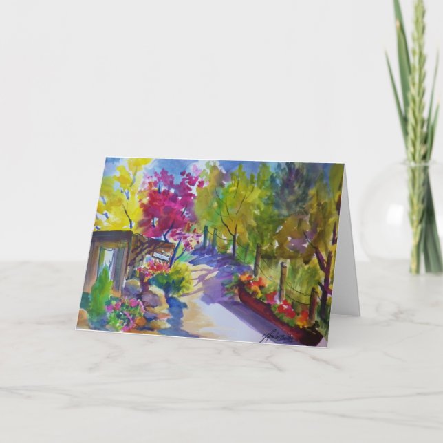 Plein Luft-Ansicht von meiner Kunst-Studio ~ Karte (Vorderseite)