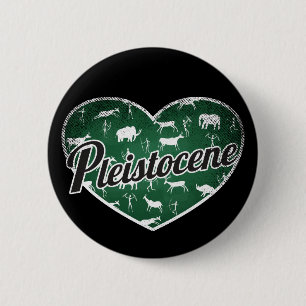 Pleistocene Retro Heart Blackboard Liebe Button