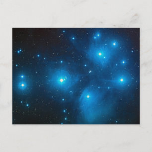 Plejaden Astro Oujda Asterismus blauer Sternenhauf Postkarte