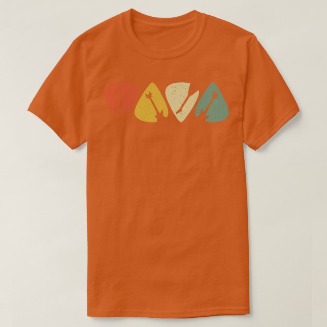 Plektrum als Geschenk für Männer T-Shirt (Design vorne)