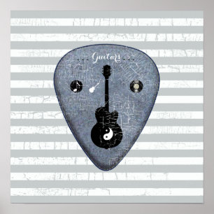 Plektrum Art Design Poster