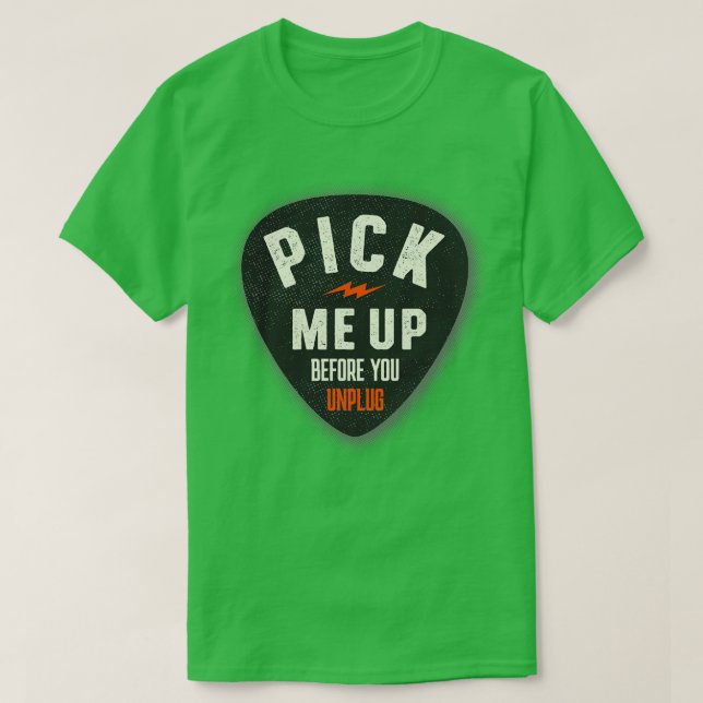 Plektrum Funny Musician Music T-Shirt (Design vorne)