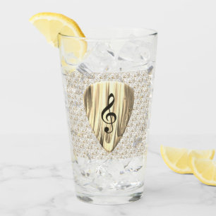 Plektrum für personalisierte Musiknote Glas