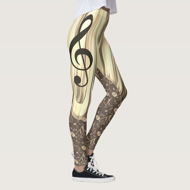 Plektrum für personalisierte Musiknote Leggings (Rechts)