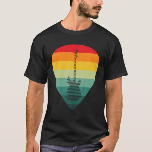 Plektrum Gitarrist Retro Vintages Geschenk T-Shirt