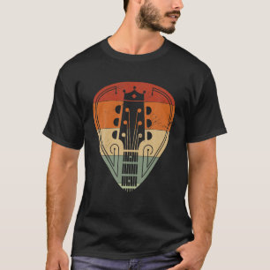 Plektrum Gitarrist Retro Vintages Geschenk T-Shirt