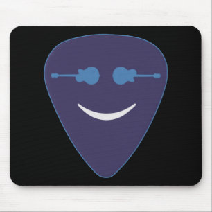 Plektrum Lächeln Gesicht Mousepad