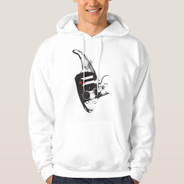 Plena Punk Puerto Rican Art Men's Pullover Hoodie (Vorderseite)