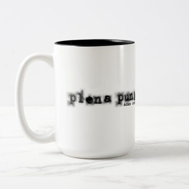 Plena Punk Puerto Rican Art Zweifarbige Tasse (Links)