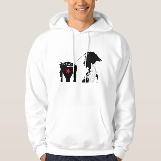 Plena Punk puerto-ricanische Kunst Herren Pullover (Vorderseite)