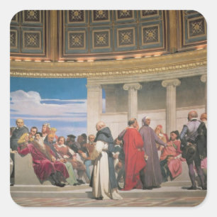 Plenarsaal: Künstler alles Alters, Detail des rig Quadratischer Aufkleber