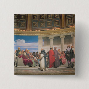 Plenarsaal: Künstler alles Alters, Detail des righ Button