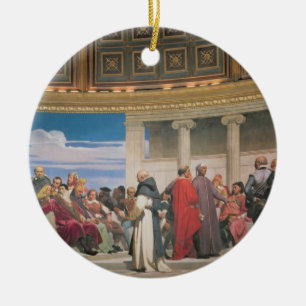 Plenarsaal: Künstler alles Alters, Detail des righ Keramik Ornament