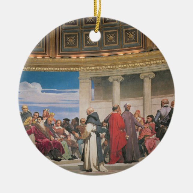 Plenarsaal: Künstler alles Alters, Detail des righ Keramik Ornament (Vorne)