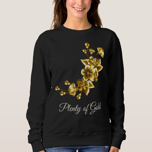 Plenty of Gold Elegant Floral Sweatshirt (Vorderseite)