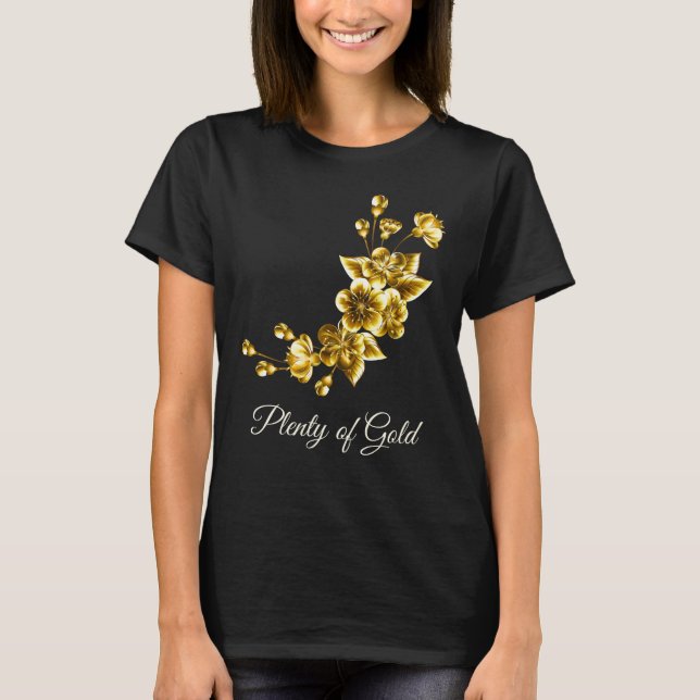 Plenty of Gold Elegant Floral T-Shirt (Vorderseite)