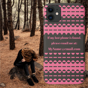 Plepete in Kohle und Lachs Rosa Case-Mate iPhone Hülle