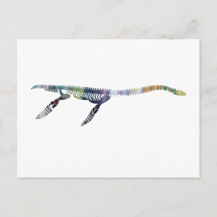 Plesiosaurskelett Postkarte