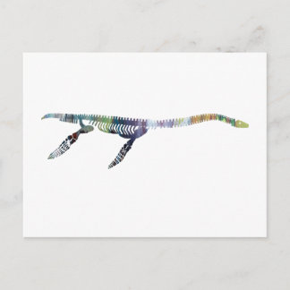 Plesiosaurskelett Postkarte
