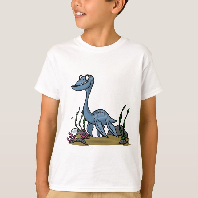 Plesiosaurus scherzt Shirt (Vorderseite)