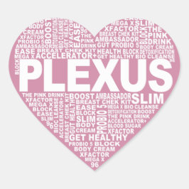 Plexus-Herz Herz-Aufkleber