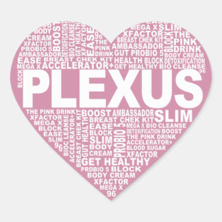 Plexus-Herz Herz-Aufkleber