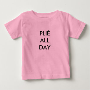 Plié All Day Rosa Baby-Body Baby T-shirt