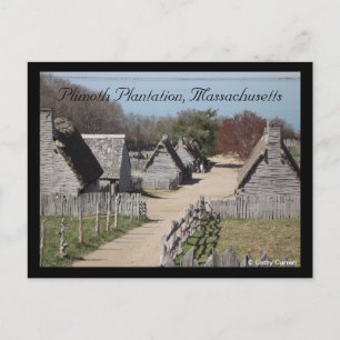 Plimoth Plantation, Massachusetts Postkarte