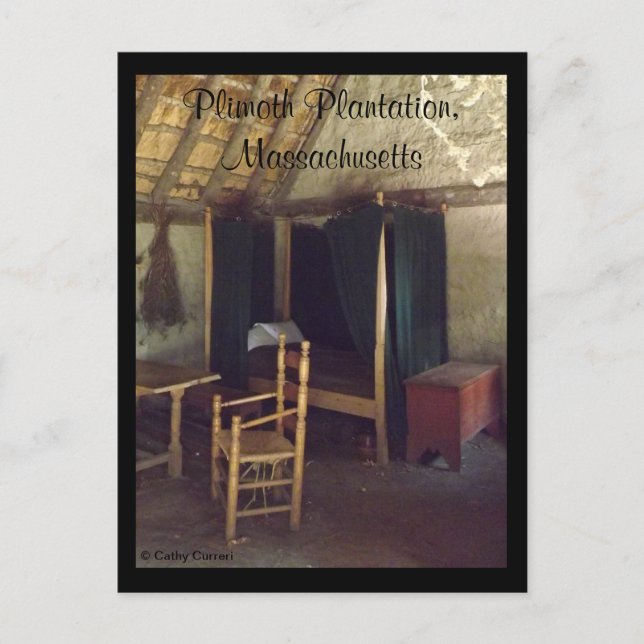 Plimoth Plantation, Massachusetts Postkarte (Vorderseite)