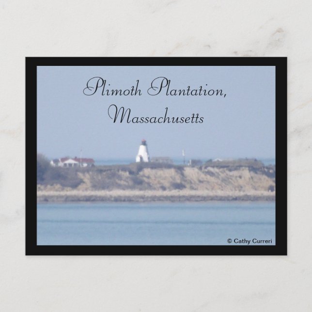 Plimoth Plantation, Massachusetts Postkarte (Vorderseite)
