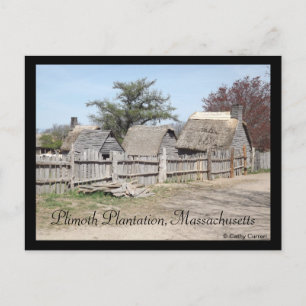 Plimoth Plantation, Massachusetts Postkarte