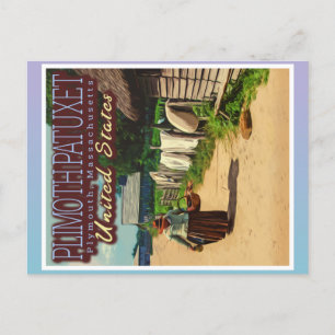 PLIMOTH PLANTATION - PLIMOTH PATUXET - PLYMOUTH US POSTKARTE