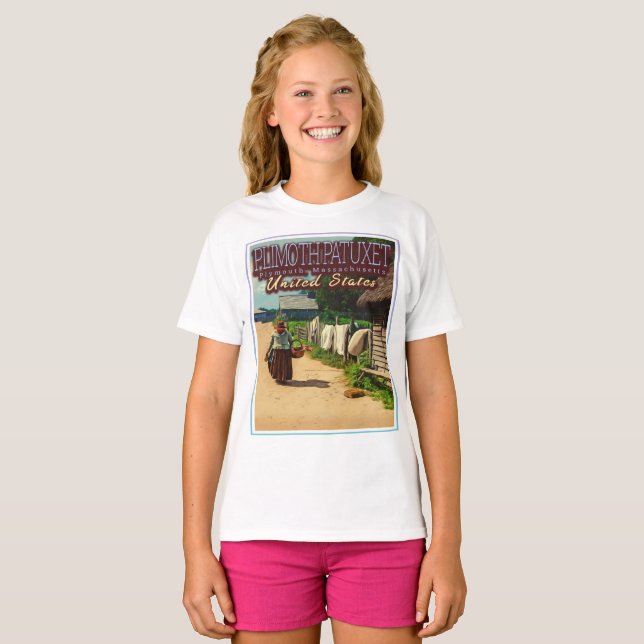 PLIMOTH PLANTATION - PLIMOTH PATUXET - PLYMOUTH US T-Shirt (Vorne ganz)