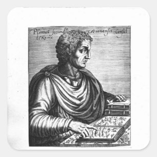 Pliny the Elder Quadratischer Aufkleber