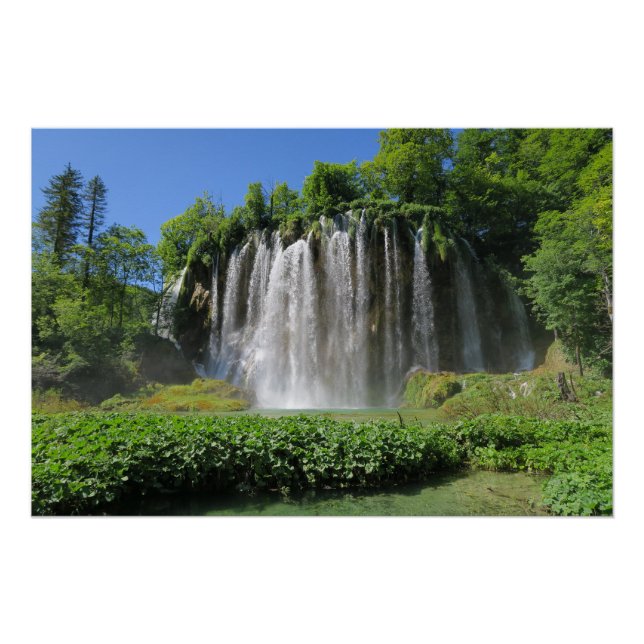 Plitvice Lakes Croatia Poster (Vorderseite)