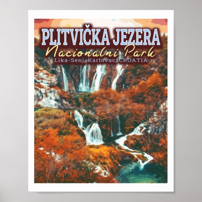PLITVICE LAKES NATIONAL PARK - KROATIEN POSTER (Vorne)