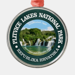 Plitvice Lakes NP Silbernes Ornament