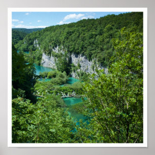 Plitvice Seen Kroatien Landschaft Fotografie Poster