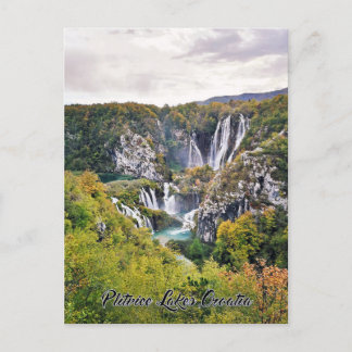 Plitvice Seen, Kroatien - Nationalpark Postkarte