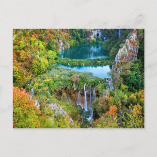 Plitvicer Seen in Kroatien Postkarte